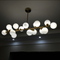 Interior Large Villa Pendant Lighting LED Moden Decor Glass Chandelier