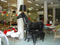 E27 made in china modern black horse shape reception floor lamp for hotel