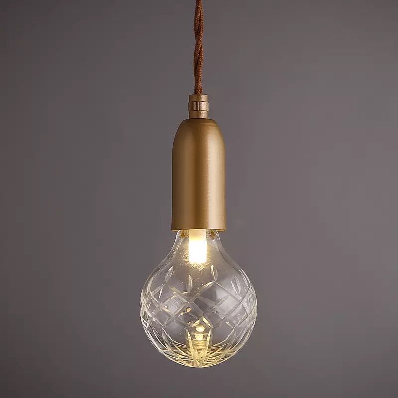 Elegant Carving glod glass suspension light fixture from china lighting manufacture factory