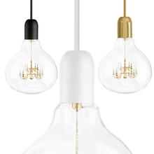 Mini King Chandelier inside glass bulb Makes for One Unusual Pendant Lamp （5069611）