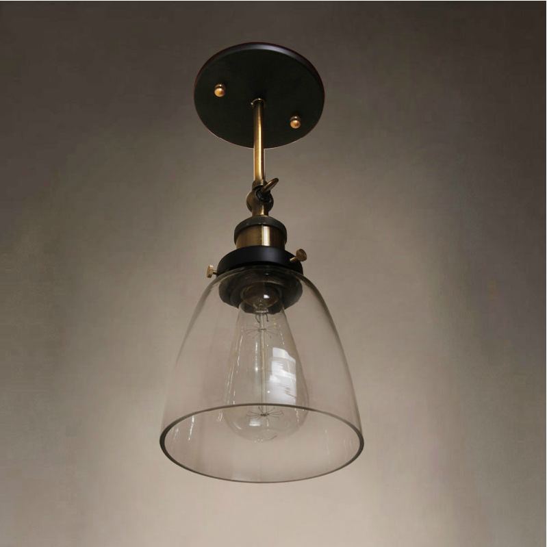 Antique Glass Wall Lamp Edison Bulb bracket wall fitting