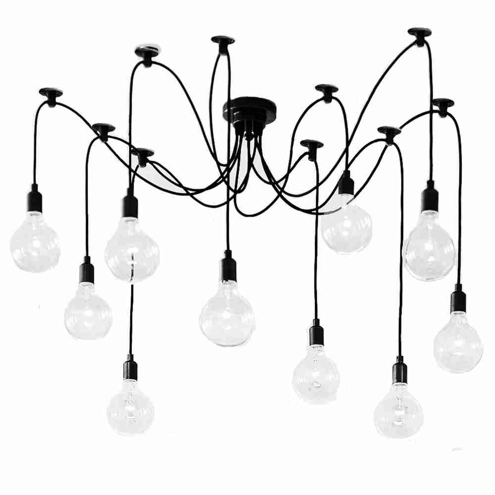 Industrial Style Stretched Branch Simple Decorative Chandelier
