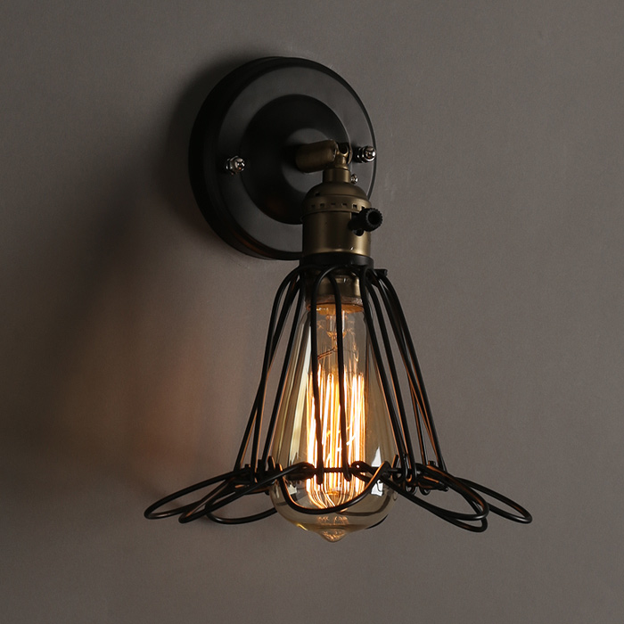Hot Sale Decorative Wall Lamp Antique Vintage cage Wall Lamps