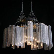 New Design 2016 Modern Stainless steel Color Chandelier for Indoor Decoration
