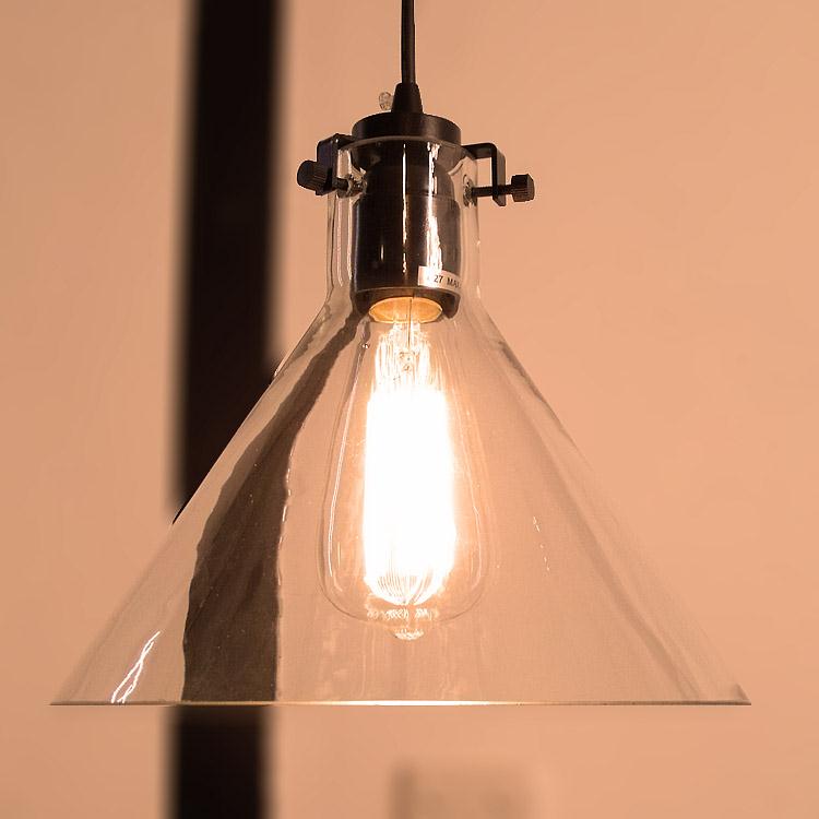 Industrial hanging lighting vintage glass pendant light