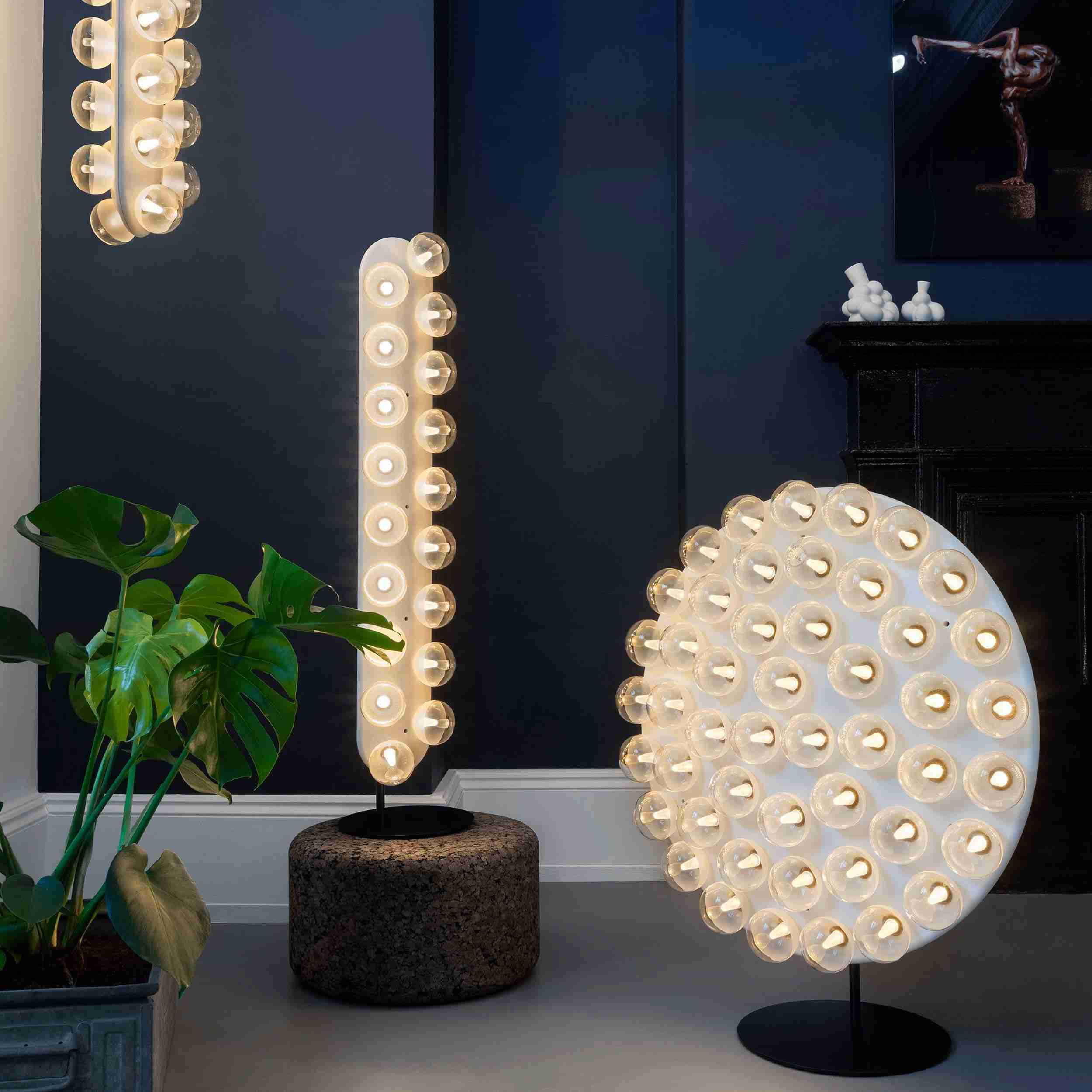 Modern Suspension Hanging Glass Ball Table Lamp