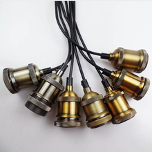 Industrial Loft Edison Glass Bulb Pendant Lamp socket Aluminum Lamp Holder 