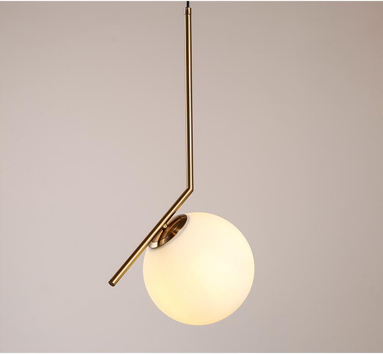 Artemide Pendant Lamp Nordic Milk White Glass Ball Pendant Light