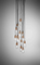 Simple Transparent Glass Custom Quantity Combination Hanging Lamp