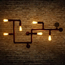Loft American rustic style wrought iron vintage industrial decorative wall lamp With Edison Bulb