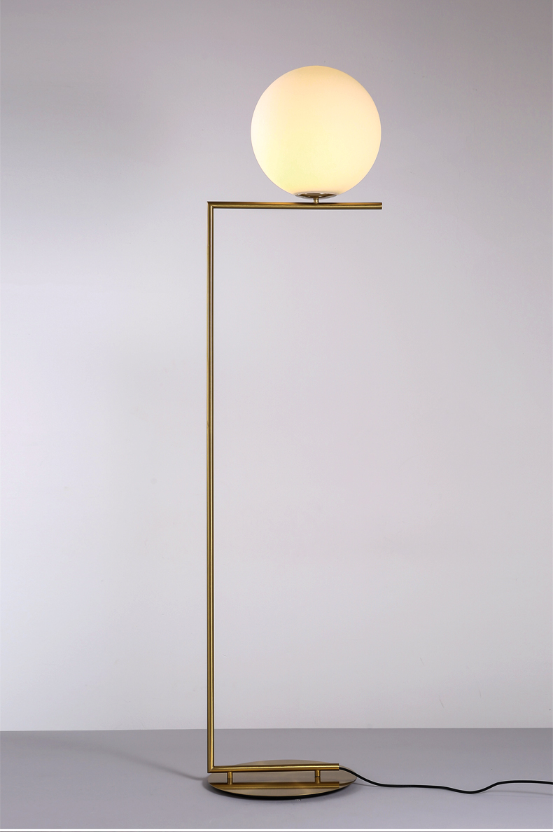 Fancy High Quality Glass Ball Modern Floor Lamp Hotel Floor