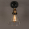 Indoor Wall Mounted Glass Lighting Filament clear funnel sconce